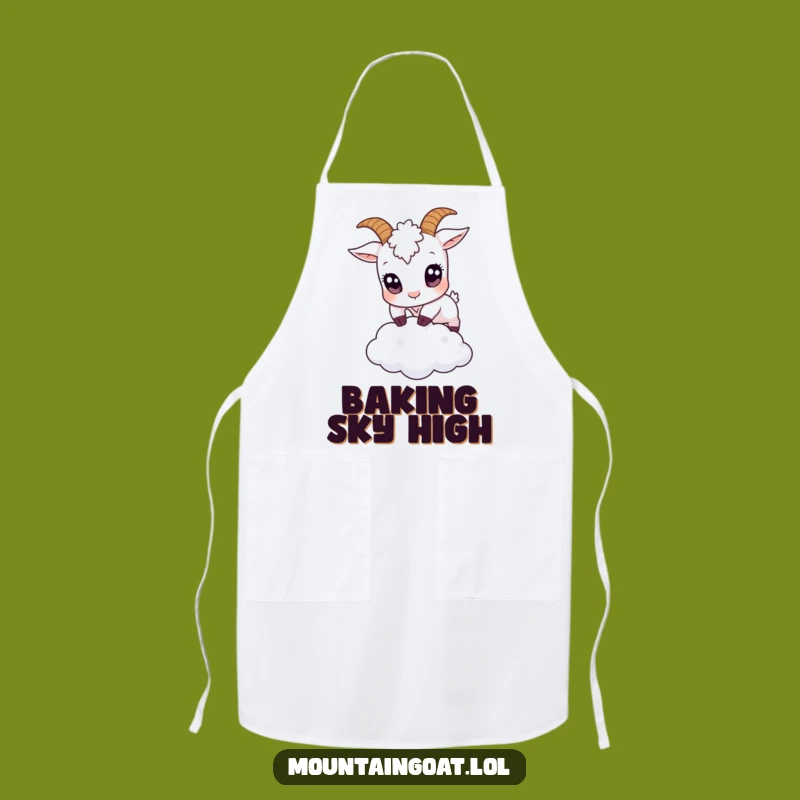 Funny Big Eyes Goat Apron: Hilarious Protection for Whimsical Cooks