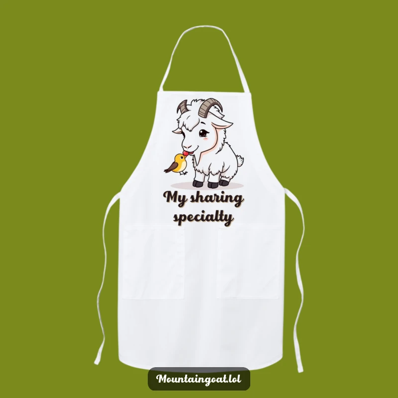 Funny Goat Berry Sharing Apron - Kitchen Kindness Gift