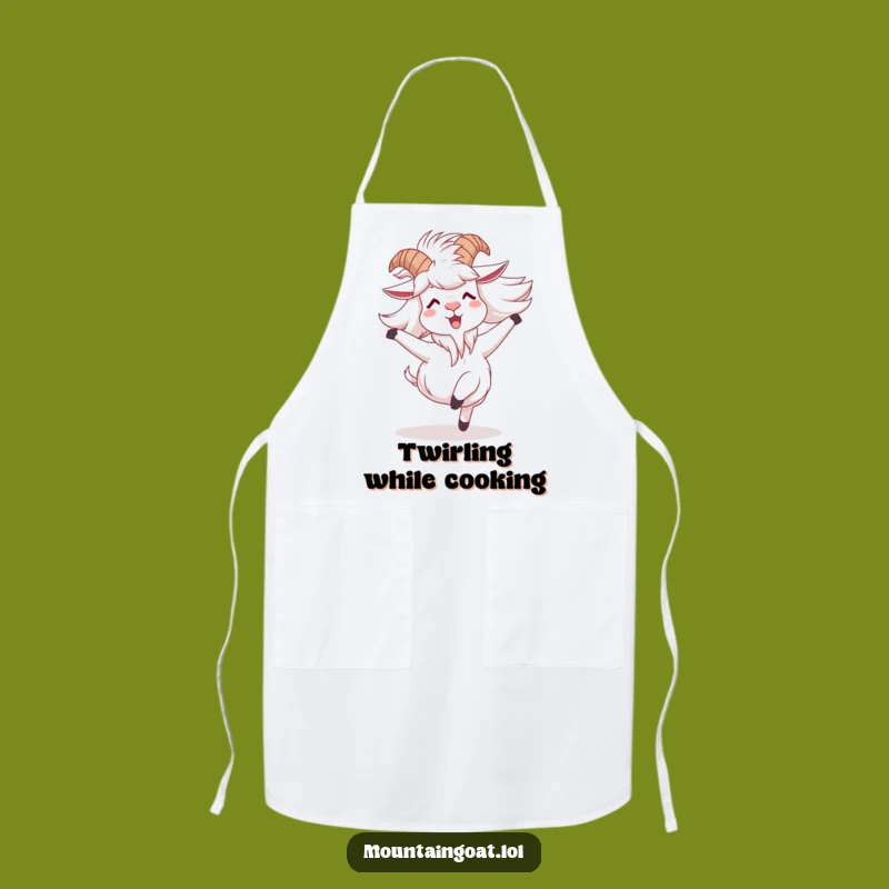 Funny Goat Spinning Apron: Cook with Joyful Momentum