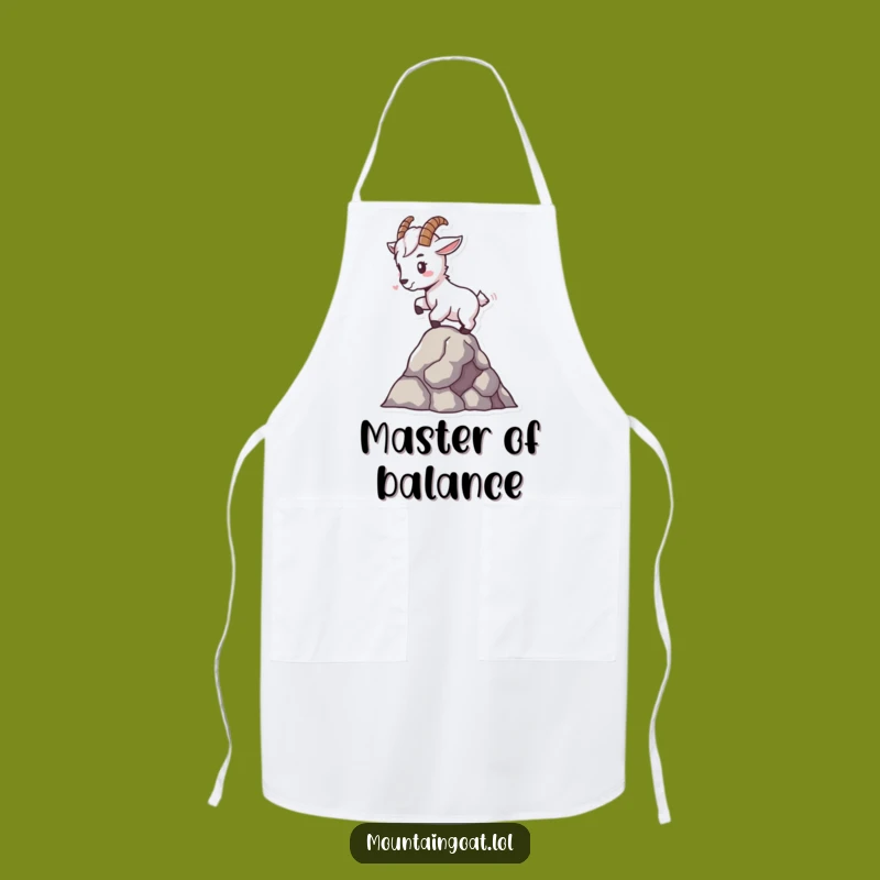 Funny Tiny Goat Apron - Expert Balancer Chef's Accessory Gift