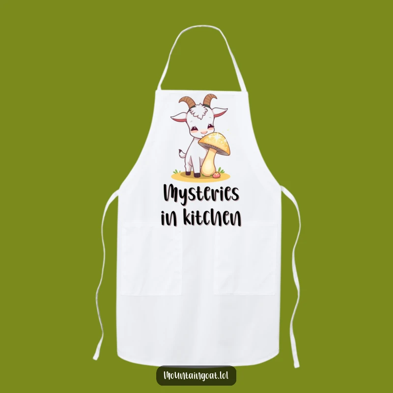 Funny Curious Goat Apron: Hilarious Protection for Exploring Cooks