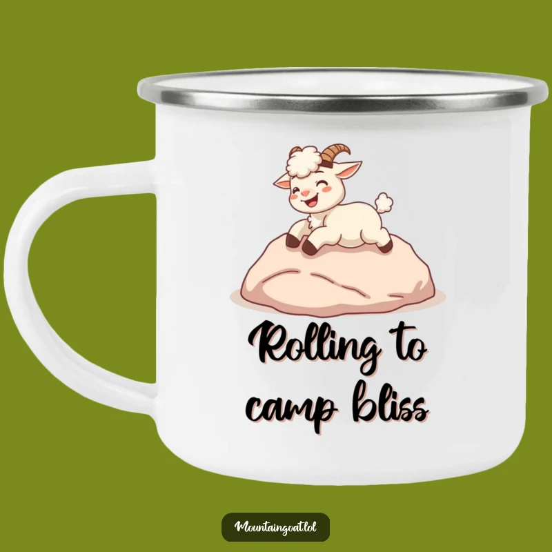 Funny Kawaii Goat Camping Mug: Rolling Adventures Mug, Durable Funny Gift
