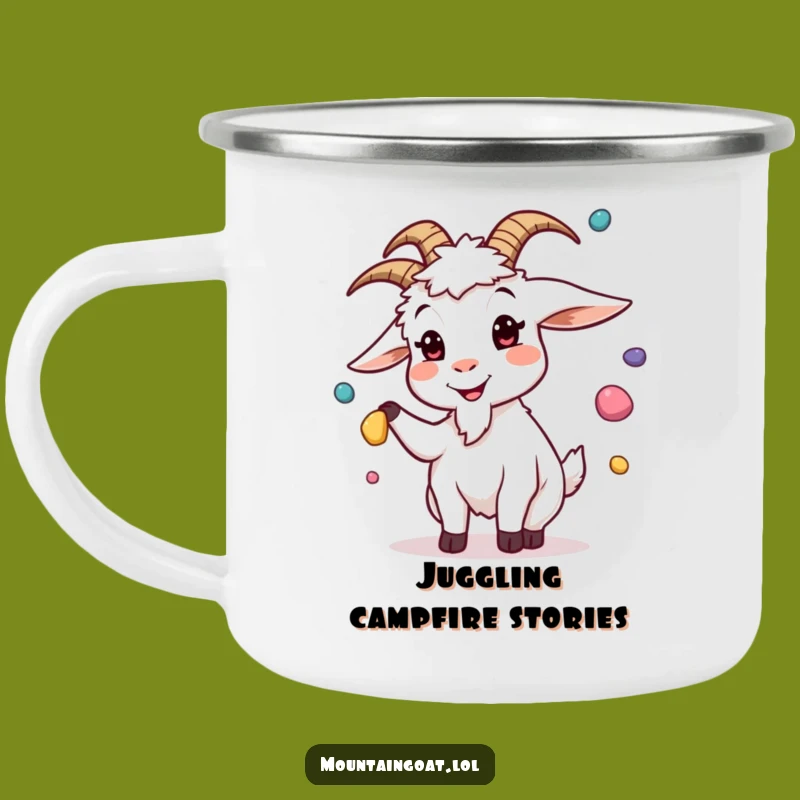Durable Funny Silly Goat Juggling Camping Mug: Adventure Fuelled by Fun