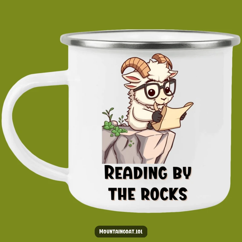 Funny Scholar Goat Camp Mug - Intellectual Adventure Humor Gift