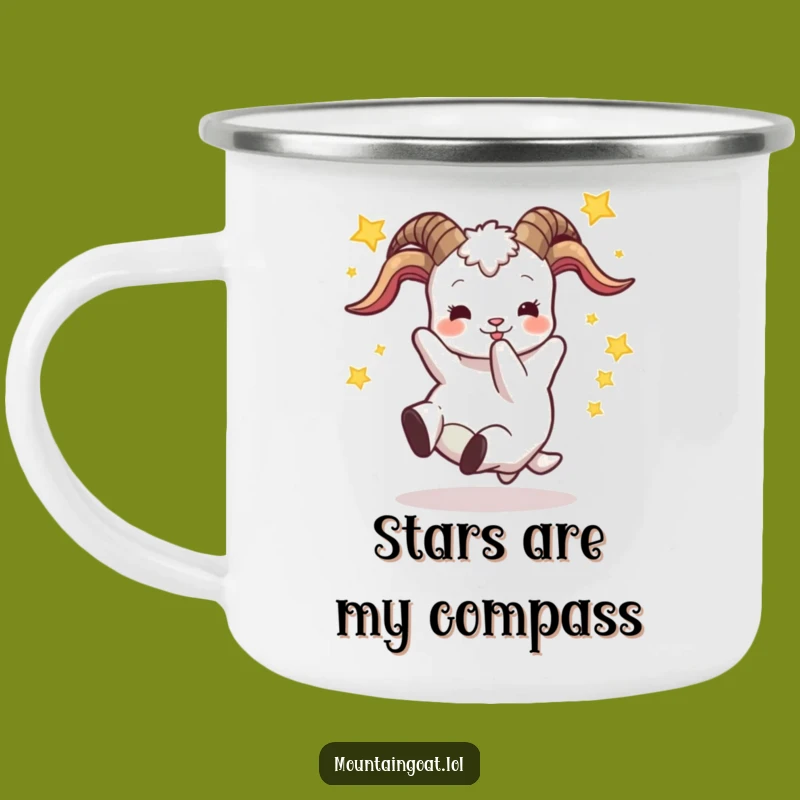 Durable Funny Goat Tumble Star Camping Mug: Adventure Fuelled by Laughter