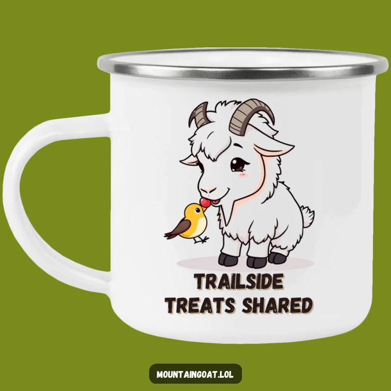 Funny Goat Berry Sharing Camping Mug - Outdoor Kindness Gift