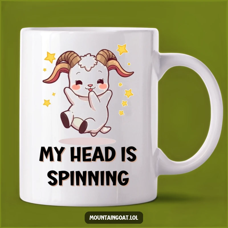 Funny Goat Tumble Star Mug: Hilarious Gift for Goat Lovers and Clumsy Friends