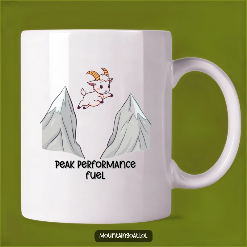 Funny Kawaii Mountain Goat Mug: Leaping High For Your Perfect Morning Brew Gift