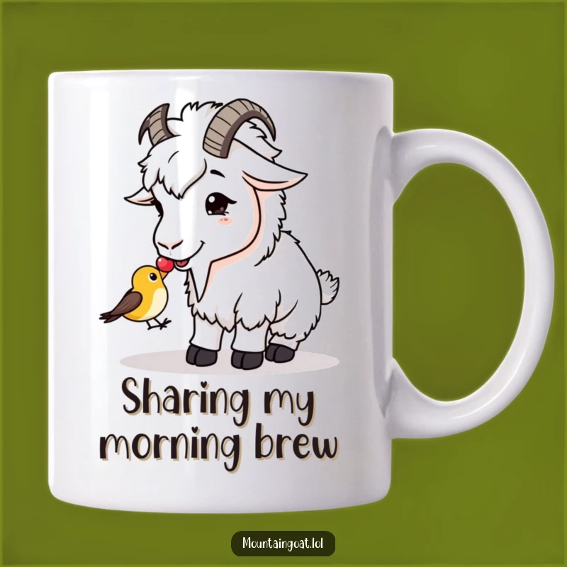 Sweet Mountain Goat Berry Sharing Funny Mug - Kind Friendship Gift