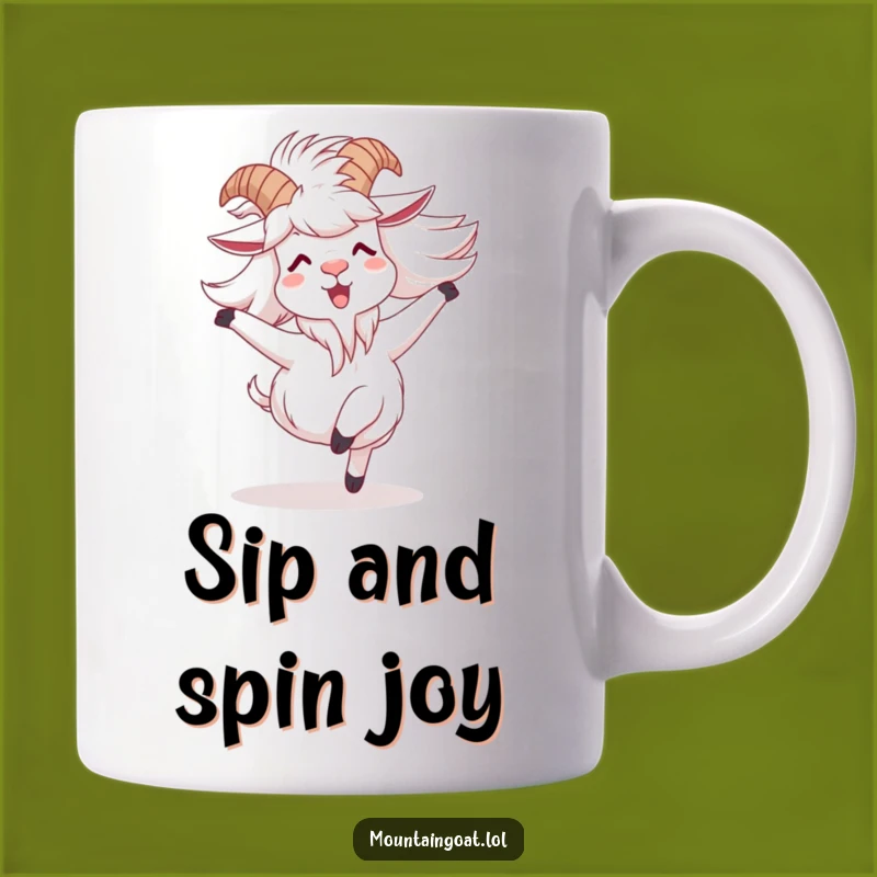Funny Goat Spinning Mug: Joyful Adventure and Laughter Gift