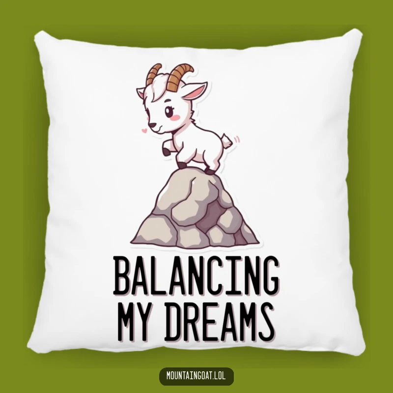 Funny Tiny Goat Pillow - Expert Balancer Cushion for Gift