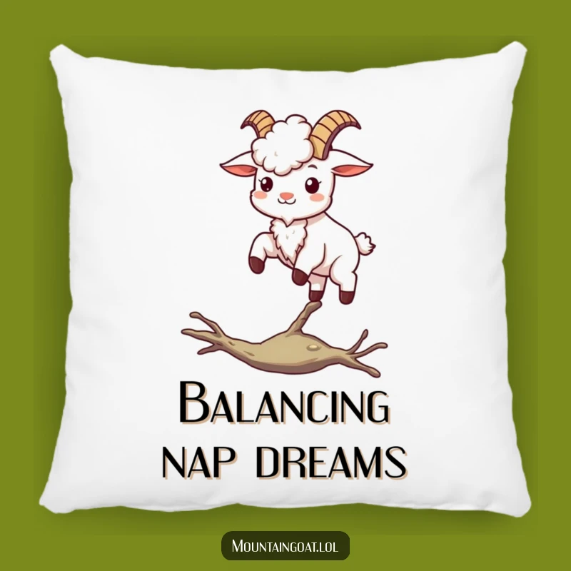 Funny Kawaii Goat Balancing Pillow: Comfy & Steady Decor