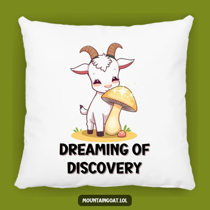 Funny Curious Goat Pillow: Comfy and Hilarious Explorer Decor