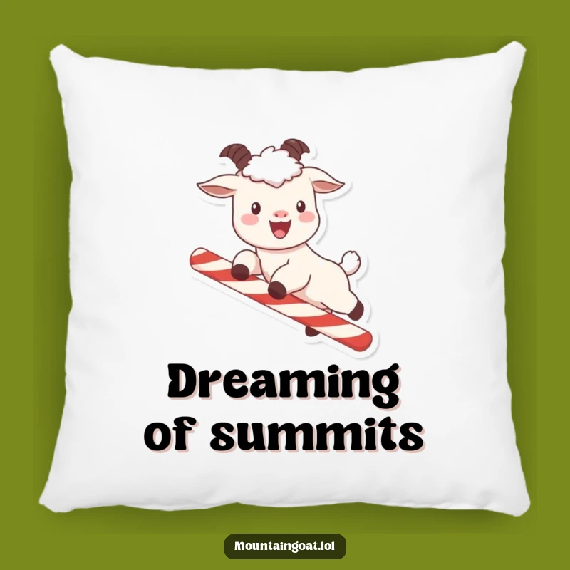 Funny Kawaii Goat Candy Cane Pillow: Cozy & Hilarious Decorative Accent