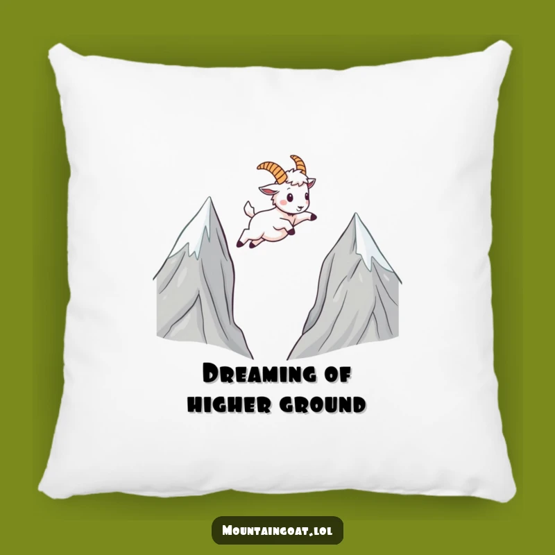Funny Kawaii Mountain Goat Pillow: Cozy Leaping Comfort For Your Home Gift