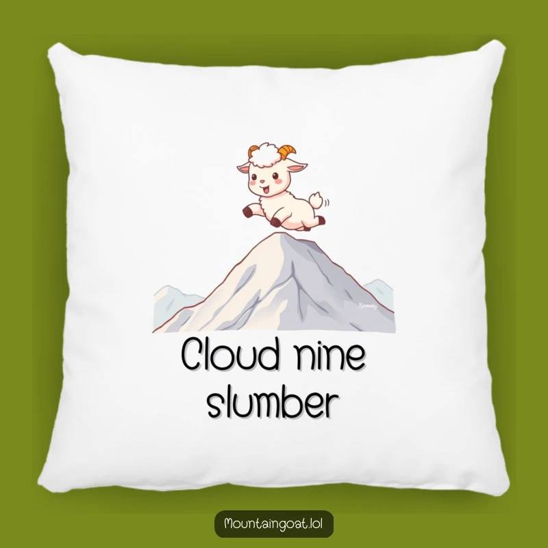 Funny Kawaii Mountain Goat Pillow - Joyful Cloud Cushion Gift
