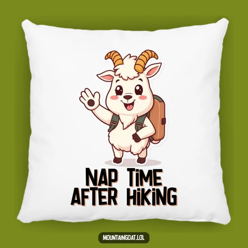 Funny Mountain Goat Pillow - Cozy & Friendly Accent Decor