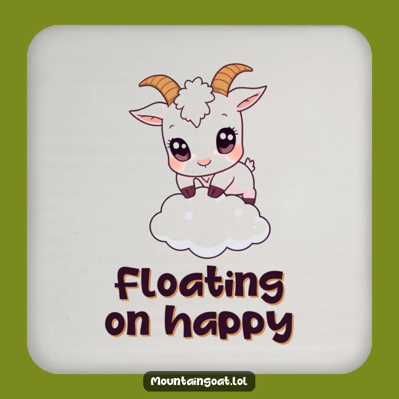 Funny Big Eyes Goat Coaster: Hilarious Protection for Your Drink