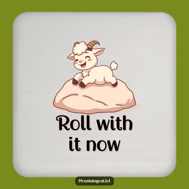 Funny Kawaii Goat Coaster: Rolling Protection, Adorable Funny Gift Accent
