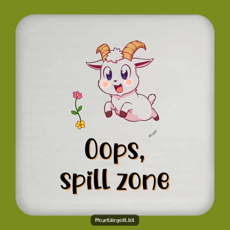 Funny Goat Surprise Coaster - Humorous Protection Gift