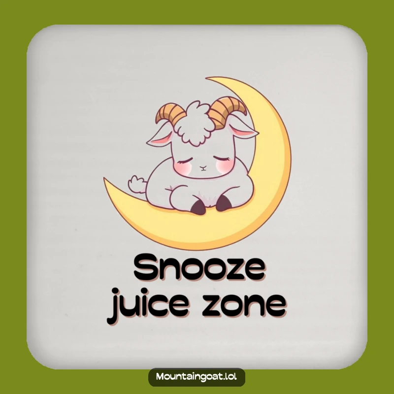 Funny Moon Goat Coaster Set - Protect Surfaces with Humorous Style