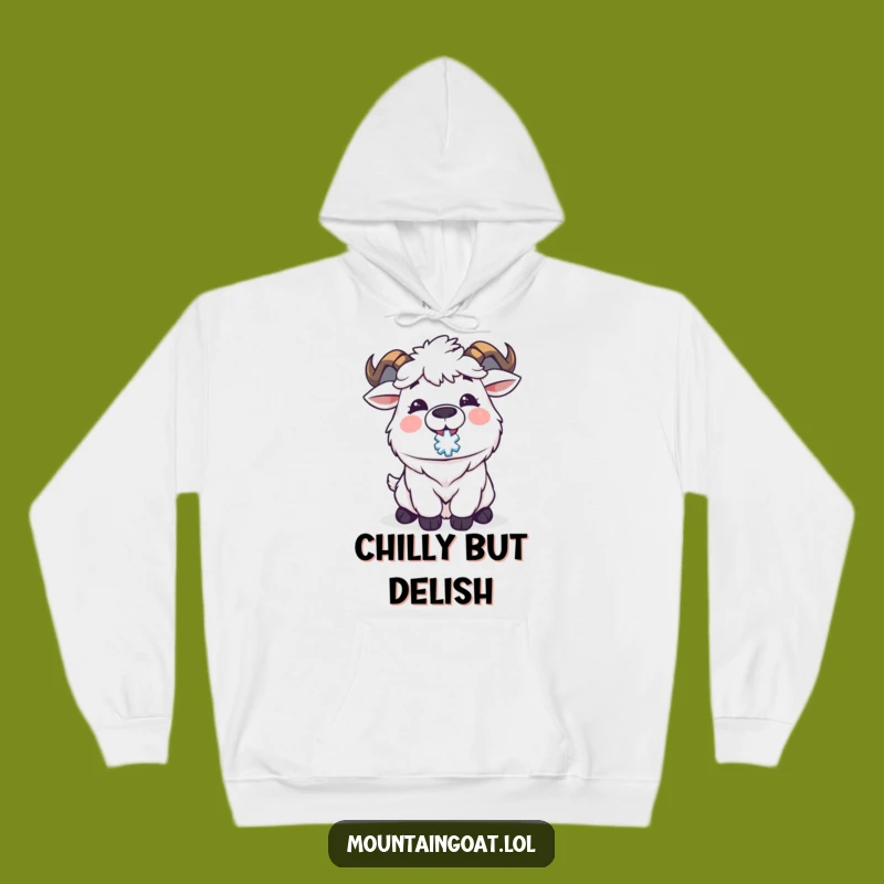Cozy Funny Kawaii Goat Snowflake Hoodie: Warm Winter Wonder Gift Idea