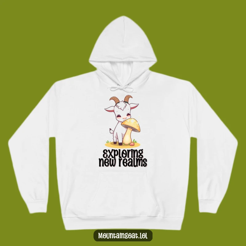 Funny Curious Goat Hoodie: Cozy and Hilarious Explorer Apparel