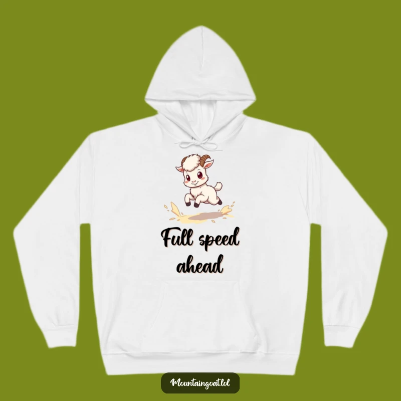Funny Kawaii Goat Dust Hoodie - Cozy & Energetic Animal Gift