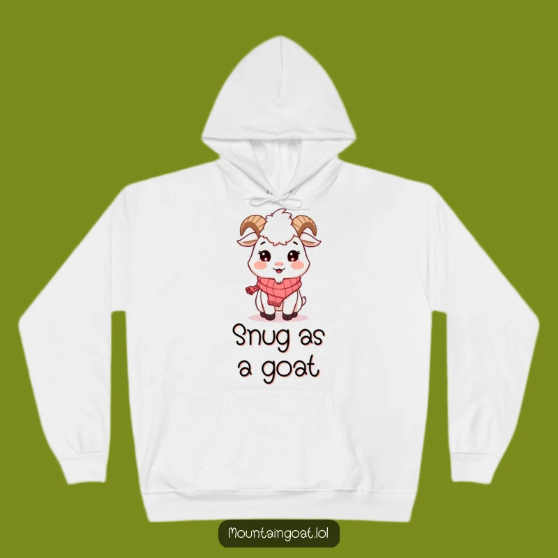 Cozy Funny Mountain Goat Scarf Hoodie: Ultimate Warmth and Cuteness!