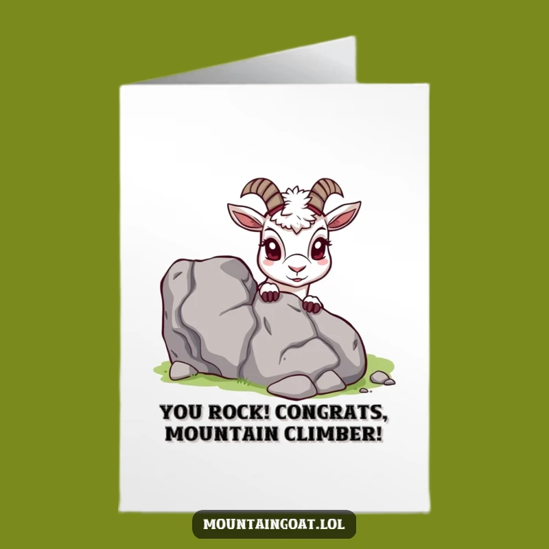 Free Printable Congrats Card: Hilarious Curious Goat, Ideal DIY Downloadable Gift
