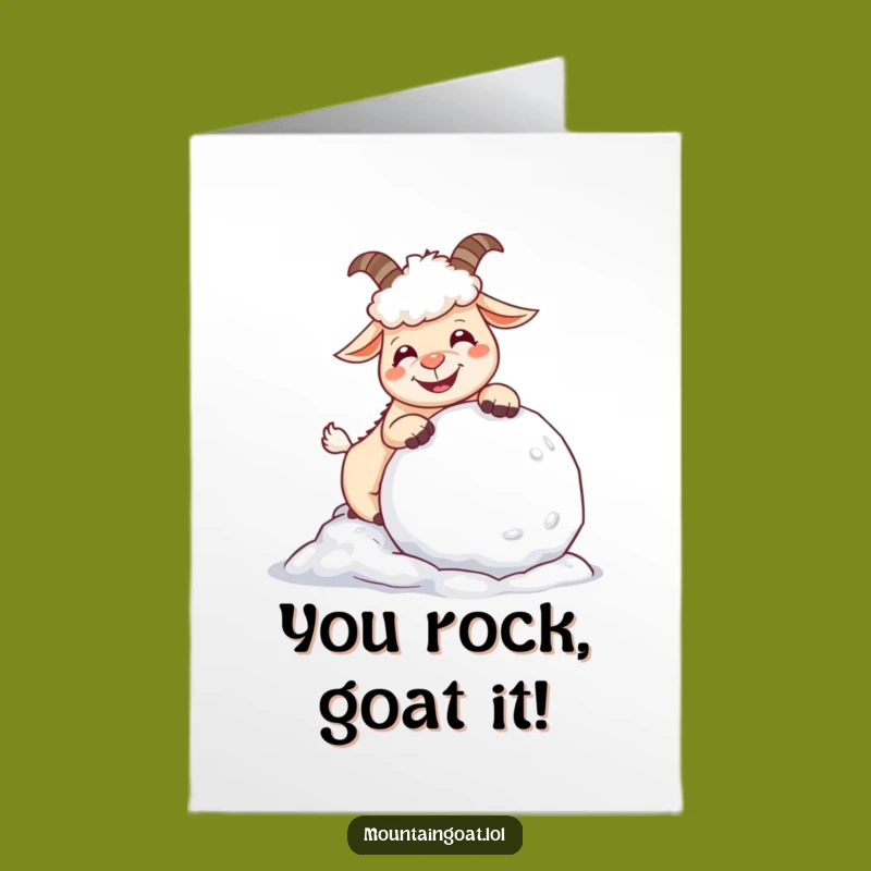 Free Printable Goat Congratulations Card - Funny Downloadable Gift for Any Achievement