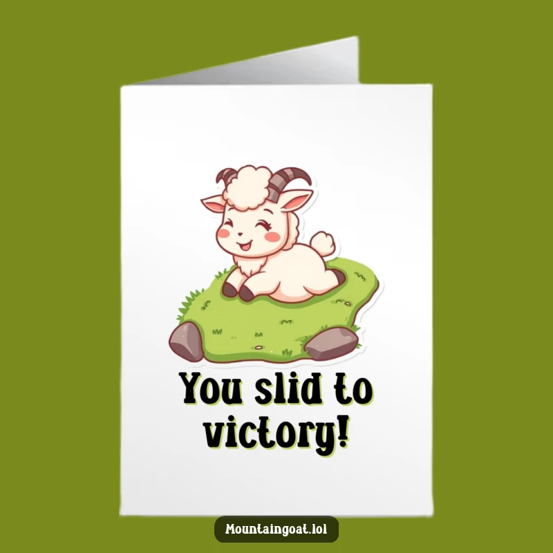 Smiling Goat Congrats Card - Free Printable Fun