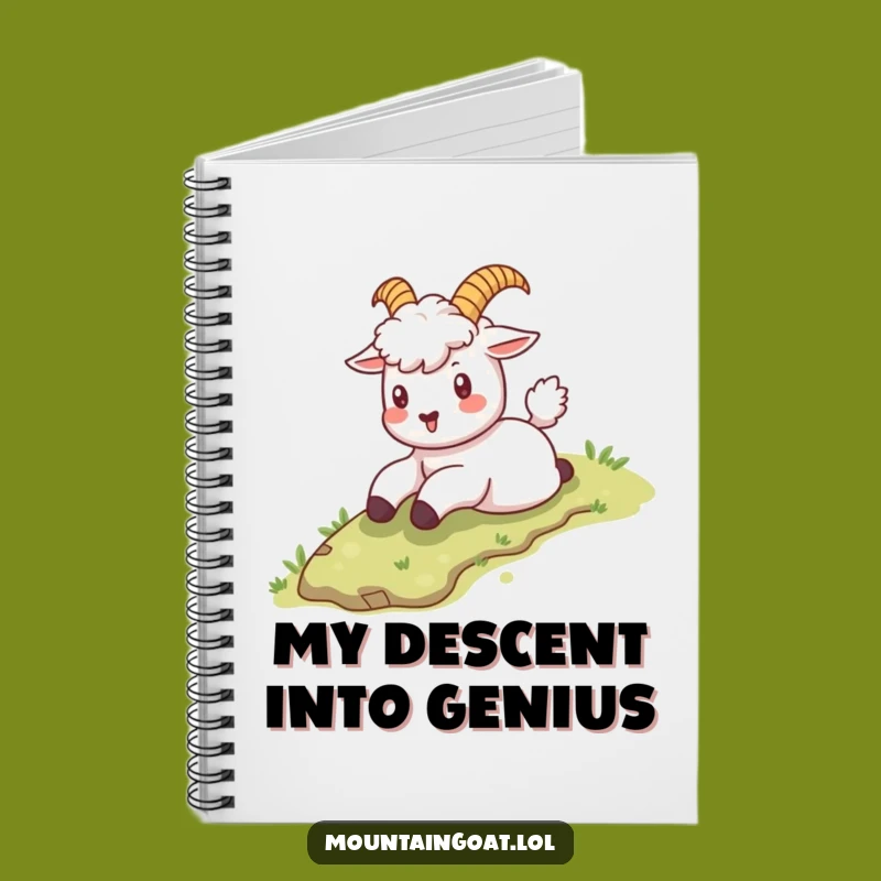 Funny Kawaii Goat Sliding Notebook: Jot Down Fun Adventures