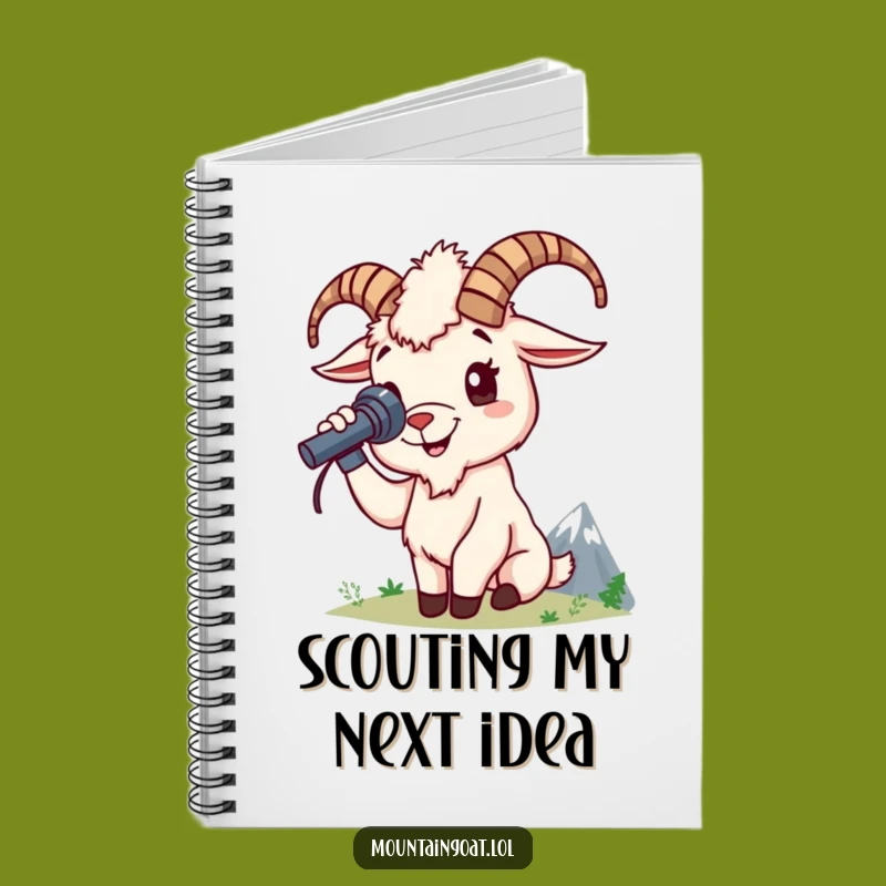 Funny Mountain Goat Notebook - Jot Down Adventure Ideas