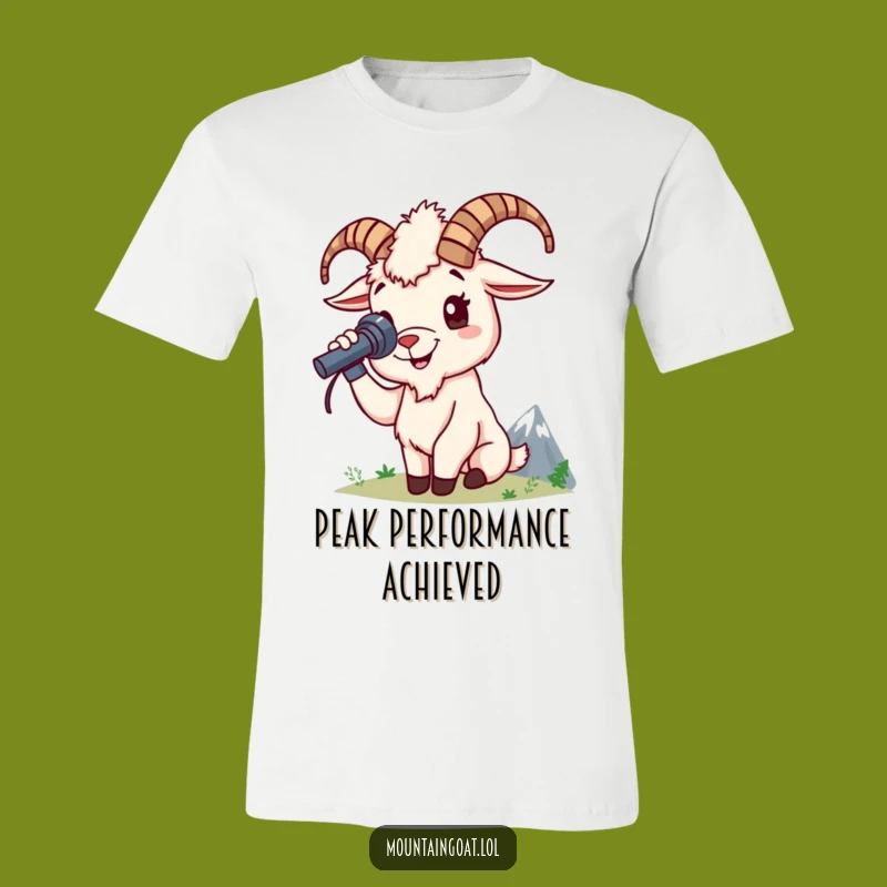 Funny Mountain Goat T-Shirt - Adventurous Spyglass Graphic Tee