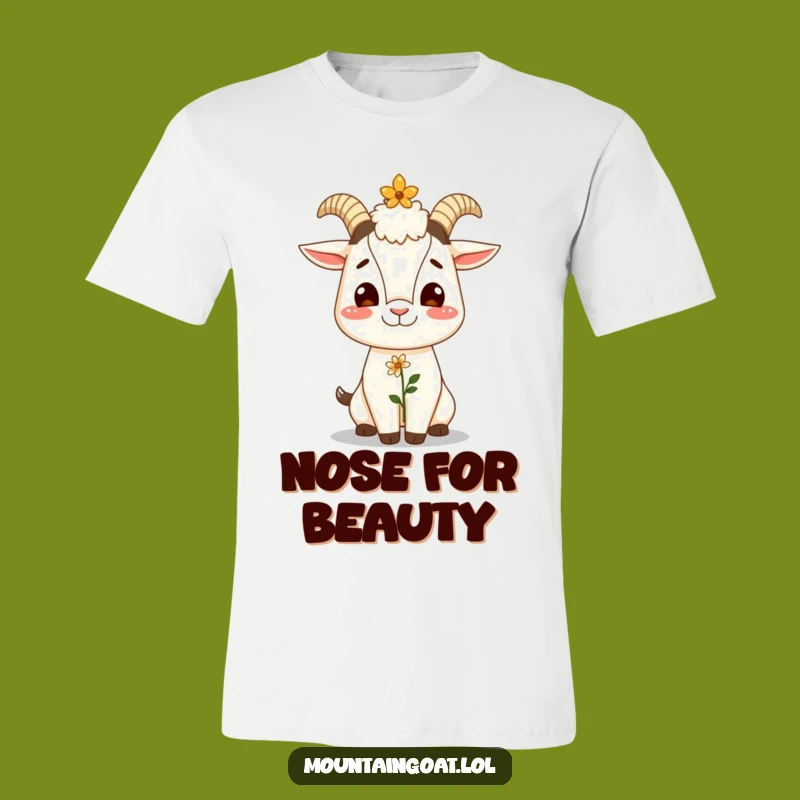 Funny Giggling Goat Flower Balance T-Shirt - Cheerful Humor Gift for Goats