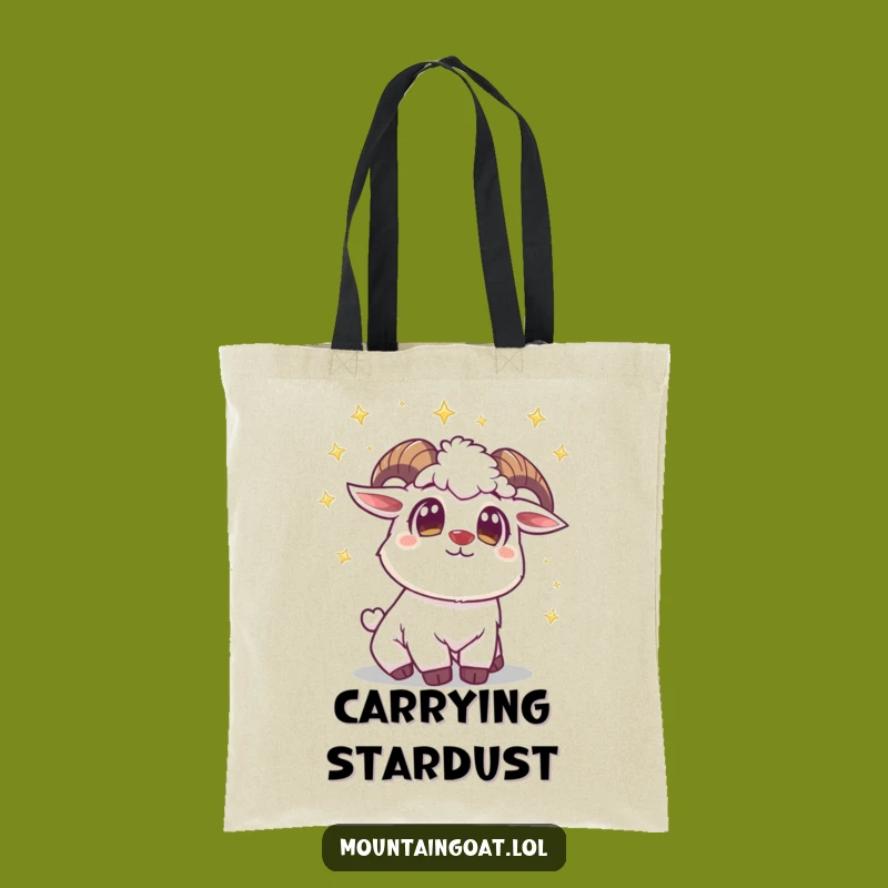 Funny Mountain Goat Star Tote Bag: Carry Your Dreams Everywhere!