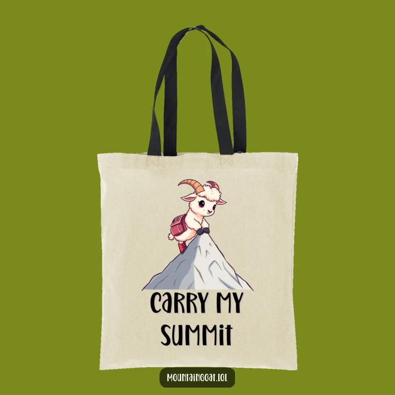 Funny Goat Hiking Tote Bag: Carry Your Gear and Your Smiles!