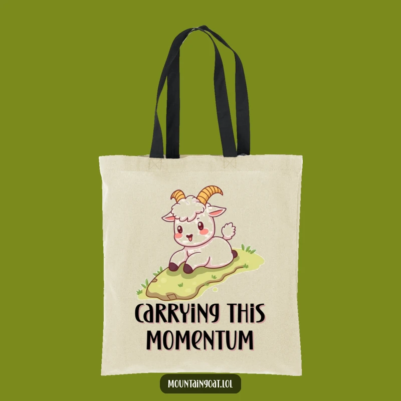 Funny Kawaii Goat Sliding Tote Bag: Carry Playful Vibes