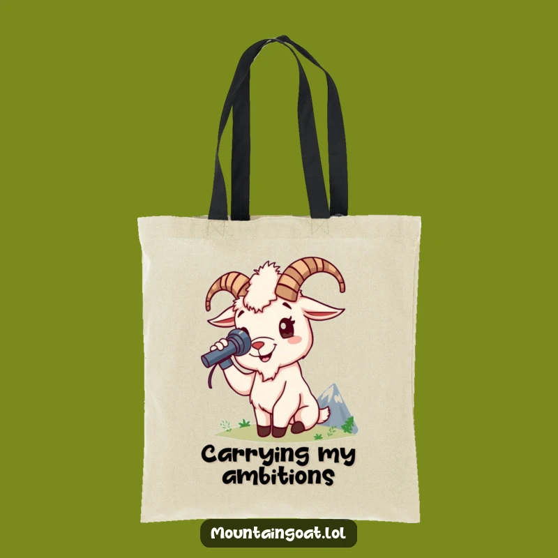 Funny Mountain Goat Tote Bag - Carry Your Adventure Gear